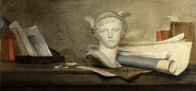 Still Life with Attributes of the Arts by Jean Baptiste Simeon Chardin